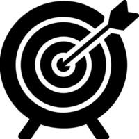 Illustration Bullseye Arrow Target Symbol for Success Strategy and Precision vector