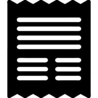 Receipt for Financial Transactions and Retail Applications vector