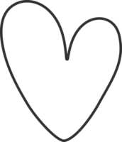 Contour Heart Shape png