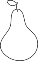 Groovy Contour Pear png