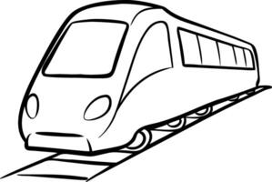 Modern Train Illustration for Transportation Design Projects vector