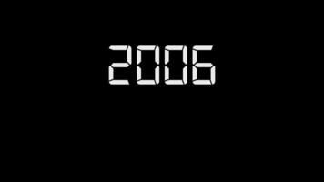 Countdown to New Year 2025, Year counting on a black background video