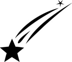 Shooting Star Illustration Celestial Theme with Comet and Sparkling Twinkle Design vector