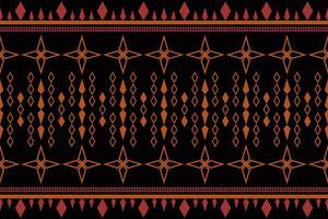 Geometric and cross stitch traditional ethnic pattern. vector