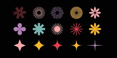 Geometric Shapes Set in Minimalist Style vector