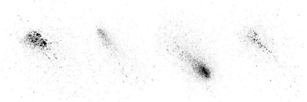 black splatter paint collection vector