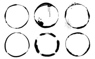 circle stains set vector