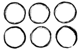 black circle stains collection vector