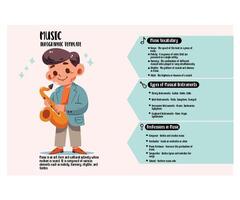 Music Infographic Template Elements vector
