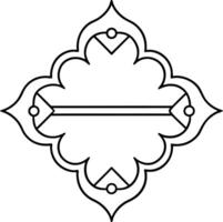 vintage ornament design element vector