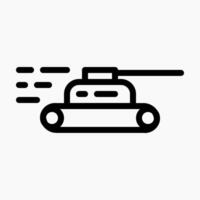 Design Illustration graphic of tank icon with line style. Suitable for UI, mobile design, web design, etc. vector