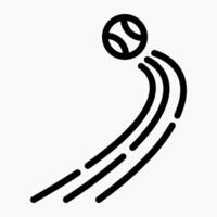 Design Illustration graphic of shooting ball icon with line style. Suitable for UI, mobile design, web design, etc. vector