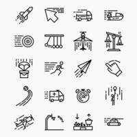 Design Illustration graphic of motion icon set with line style. Suitable for UI, mobile design, web design, etc vector