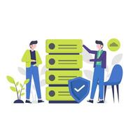 Customer data protection server vector