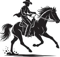 Textured cowboy shape icon against a white backdrop vector