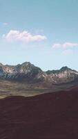 A majestic mountain range with picturesque clouds in the sky video