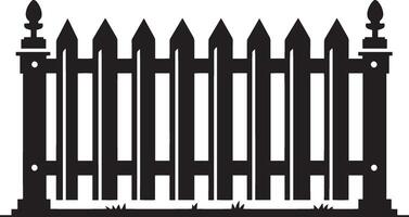 Captivating garden fence shadow design on a clean white surface vector