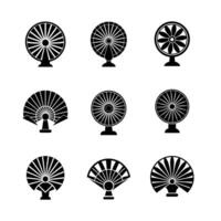 Fan icon set illustration vector