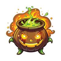 Unique Halloween clipart set with line art and colorful illustrations, perfect for digital planners, scrapbooking, and more. vector