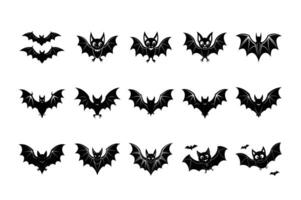 Premium Halloween graphics of ghosts, pumpkins, and skeletons, ideal for festive designs. vector
