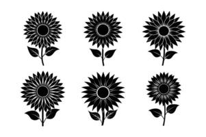 Beautiful floral silhouette and line art clipart for all your creative needs. Easy-to-use digital files vector