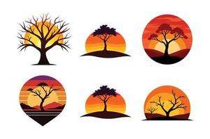 Sunset Bundle with clipart, line art, and illustrations. Perfect for t-shirts, wall art, and digital projects. Instantly downloadable vector