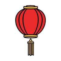 Chinese lantern icon vector