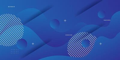 Simple modern futuristic blue wave background with realistic straight lines and shadow pattern design. Eps10 vector