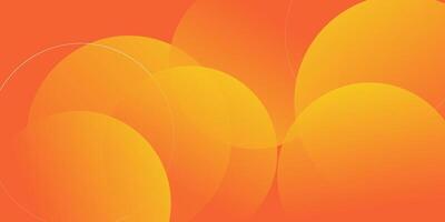 Abstract orange background with diagonal lines. Dynamic circle shapes. eps 10 vector