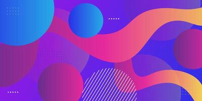 Abstract colorful wave dynamic blue geometric background. Trendy gradient shape pattern composition. Eps10 vector