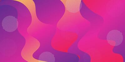 3d liquid shape background. Futuristic pink to yellow gradient pattern. Wavy background. Colorful geometric background. Eps10 vector