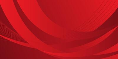 Abstract bright red wave geometric gradient background with 3d look and simple line pattern. Cool and luxury design. eps10 vector
