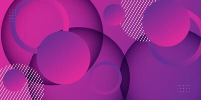 Purple gradient background with geometric circle shapes. Fresh purple design. Simple and elegant concept. Eps10 vector