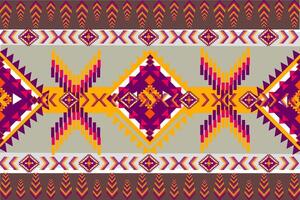 Geometric ethnic seamless pattern vector