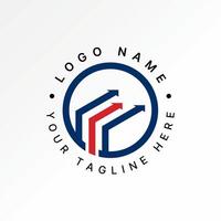 Logo design graphic concept creative premium stock image graphic three lines arrow 3D initial E font circle connect monogram typography sport vector