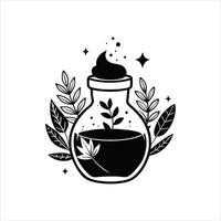 Sorcerer's Elixir Bottle Clipart vector