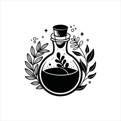 Enchanted Potion Vial Clipart