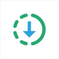 Downloading Update Icon Material Rounded vector