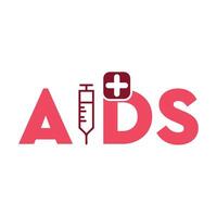 Typography artwork for World AIDS Vaccine Day. vector
