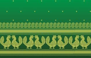 simple twin birds border vector