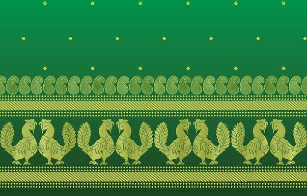 simple twin birds border