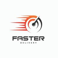 Fast delivery logo design vector