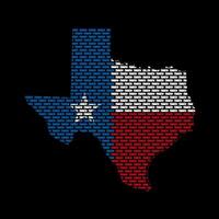 Texas Illustration , With Texas Maps Flag and Ammo Inside vector