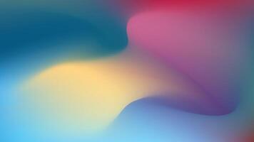 colorful abstract background with blue, yellow and red waves vector