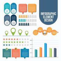 Infographic templates, charts, diagrams, timelines, steps. Colorful graphs for business, corporate documents, modern data visualization. Designed for growth analysis, structured information. vector