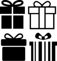 Gift box element design for templates. vector