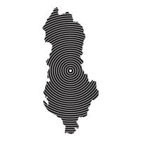 Albania Map Icon vector