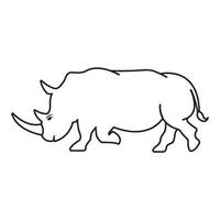Rhino icon Design vector