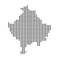 Kosovo Map Icon vector