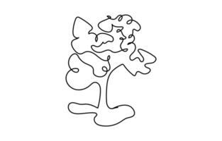 Christmas tree lineart. Christmas and New Year. Drawing with one black line drawing in continuous line style. illustration isolated on white background. vector